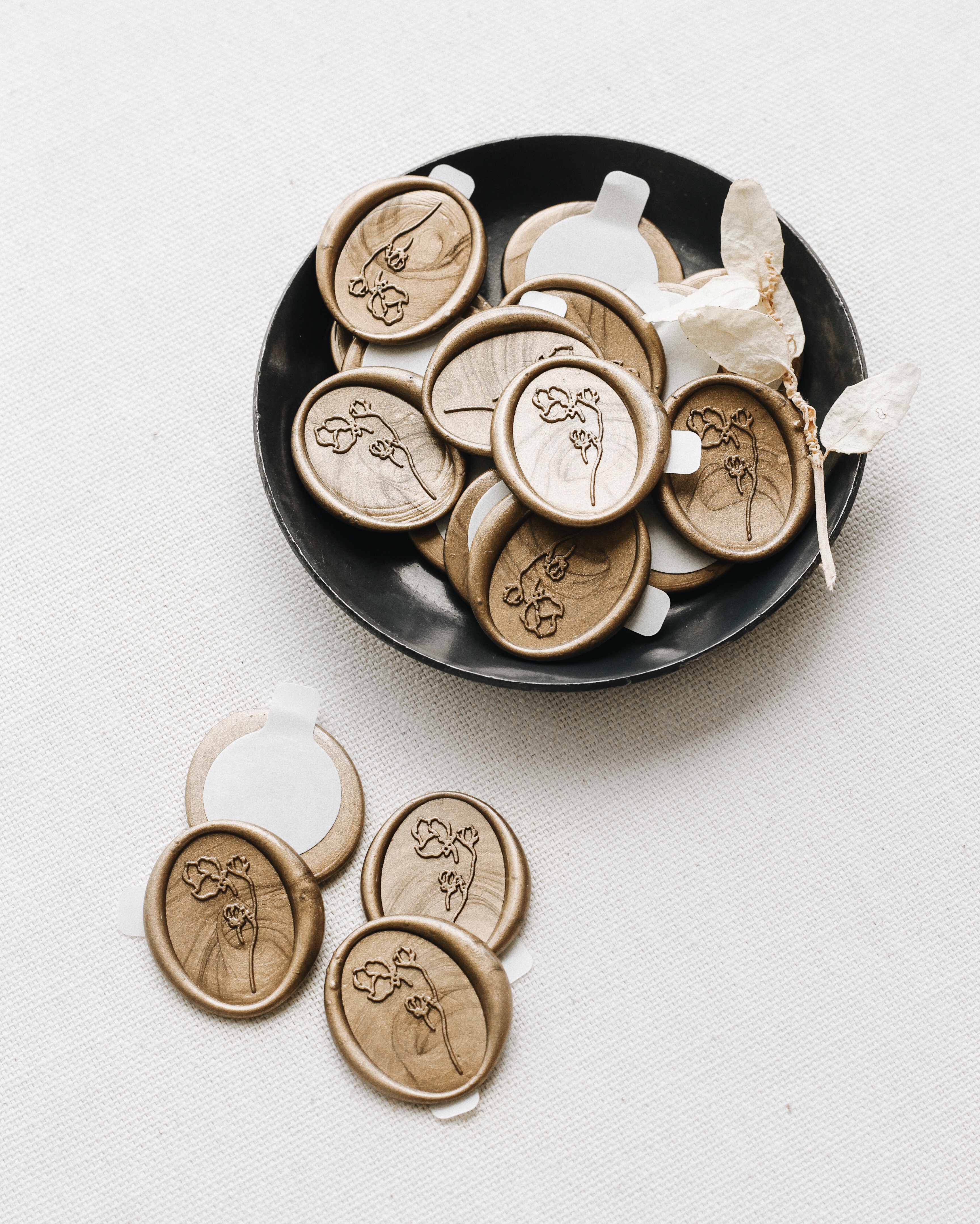 Sigilii ceara autoadezive ovale -FLOARE-pachet 25 buc