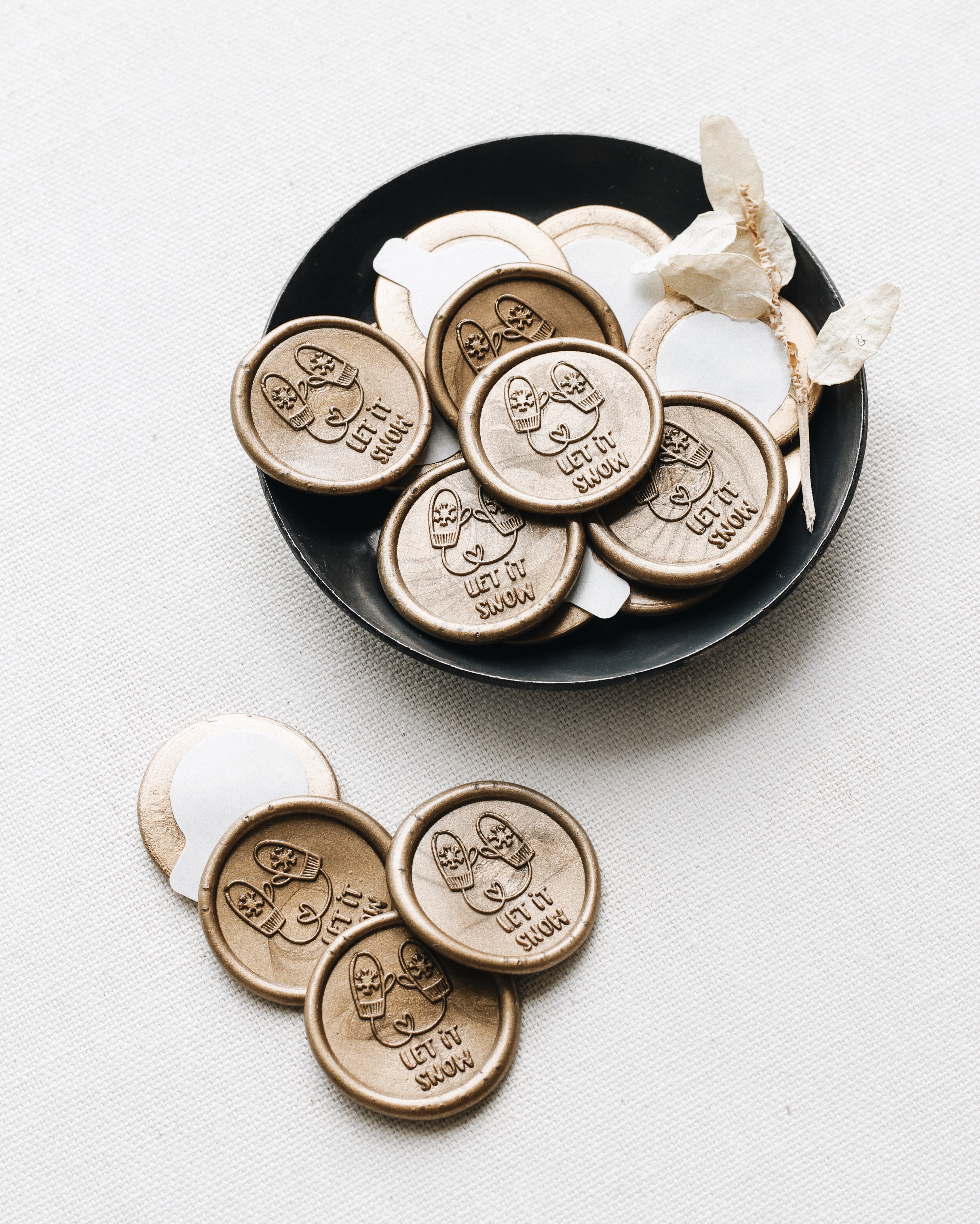 Sigilii ceara autoadezive -LET IT SNOW-pachet 25 buc