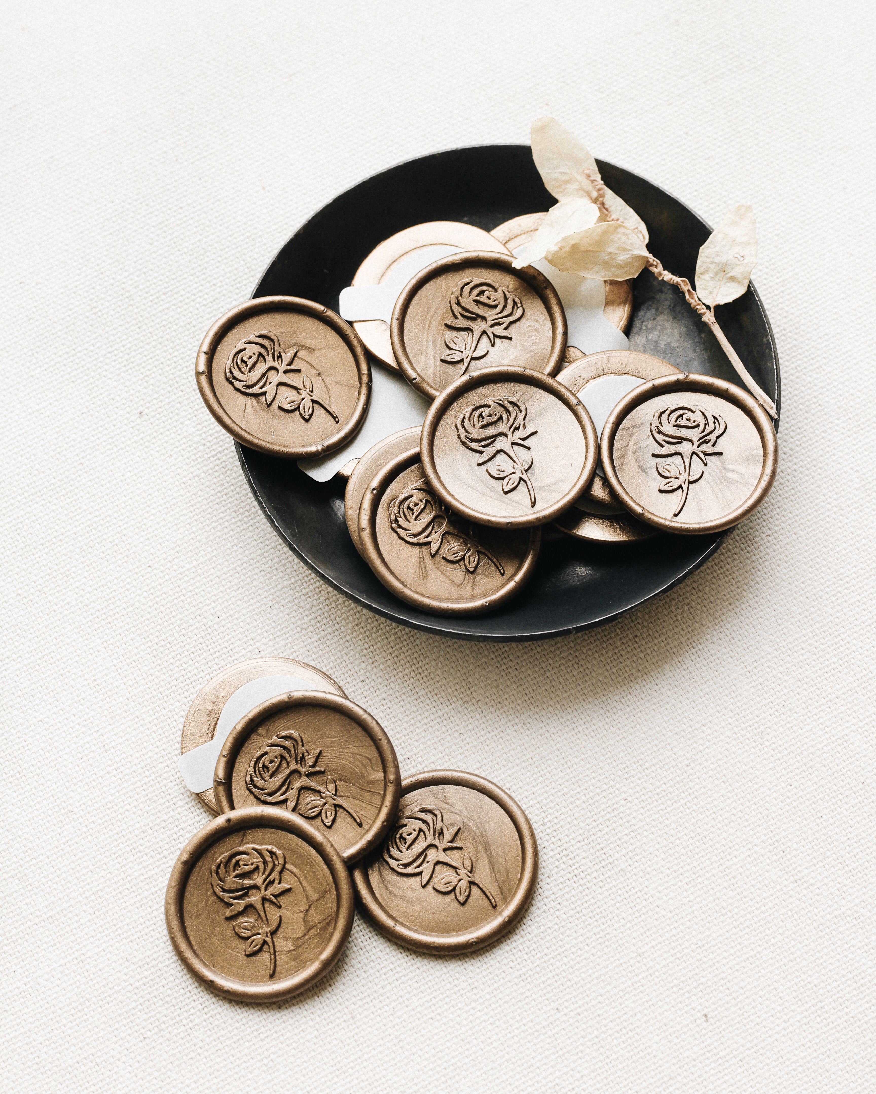 Sigilii ceara autoadezive -TRANDAFIR-pachet 25 buc