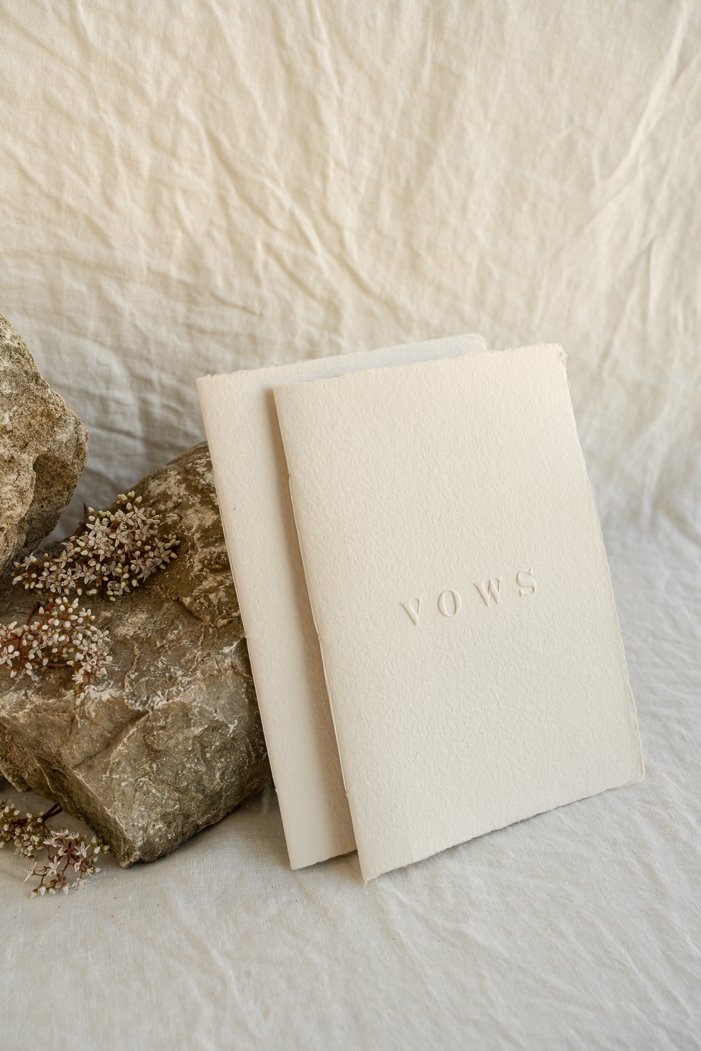VOW BOOKS Minimalist #2 - embossed booklets on handmade paper 4 VOW BOOKS Minimalist #2 - embossed booklets on handmade paper