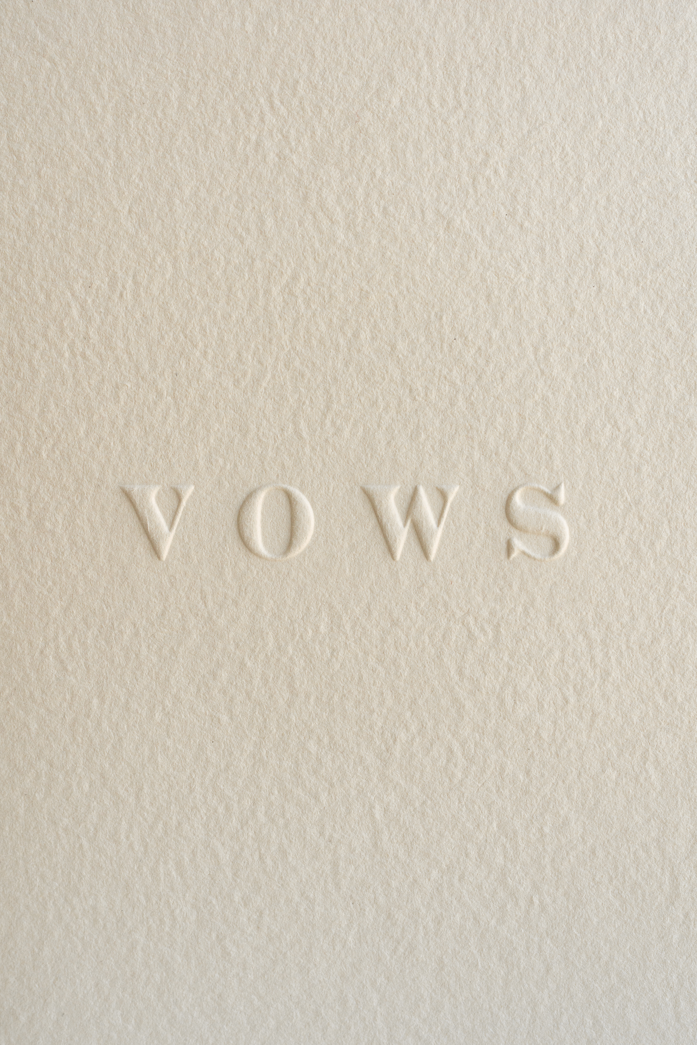 VOW BOOKS Minimalist #2 - embossed booklets on handmade paper 5 VOW BOOKS Minimalist #2 - embossed booklets on handmade paper