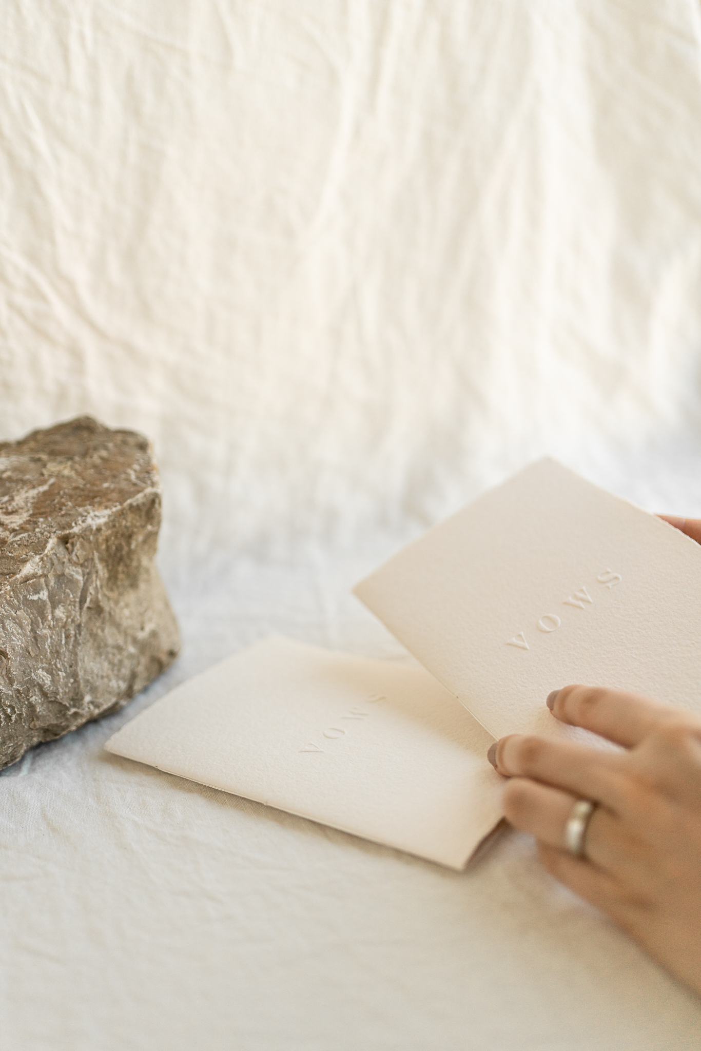 VOW BOOKS Minimalist #2 - embossed booklets on handmade paper 6 VOW BOOKS Minimalist #2 - embossed booklets on handmade paper